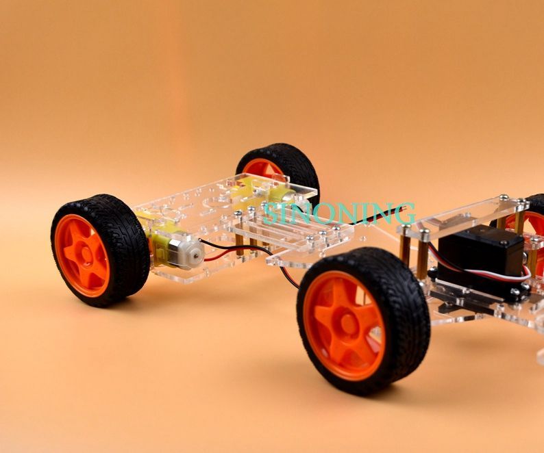 New！Steering Smart Robot Car Chassis by Servo FUTABA 3003 SINONING