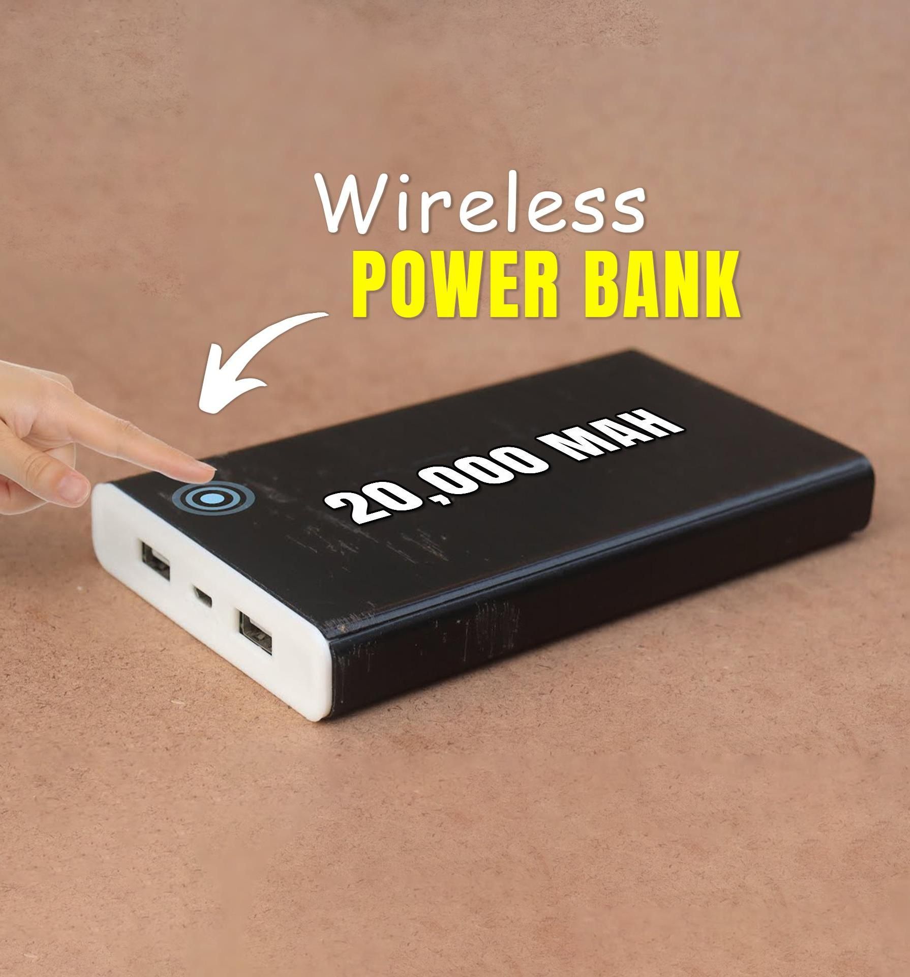 How to Make a 20,000mAh Wireless Touch Power Bank | 3D Printed + Quick Charging