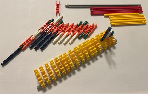 Attach the White Rods, Then the Blue Rods