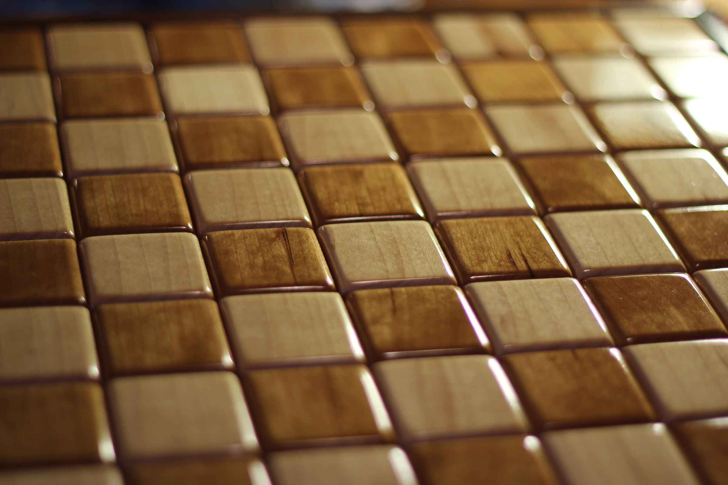 Solid Wood Intarsia Chess-board