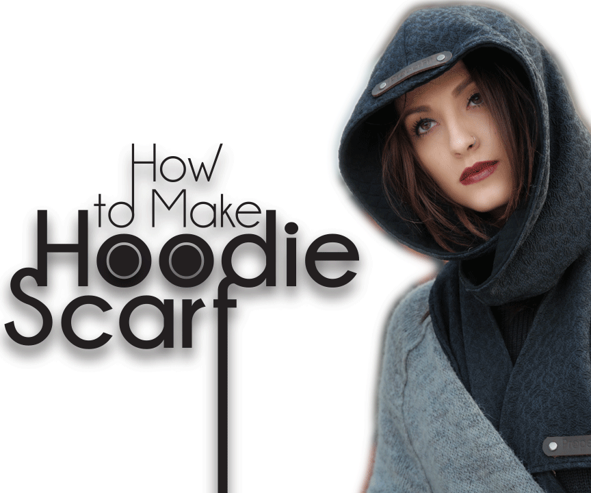 Easy DIY Sew From Scratch | Hoodie Scarf 