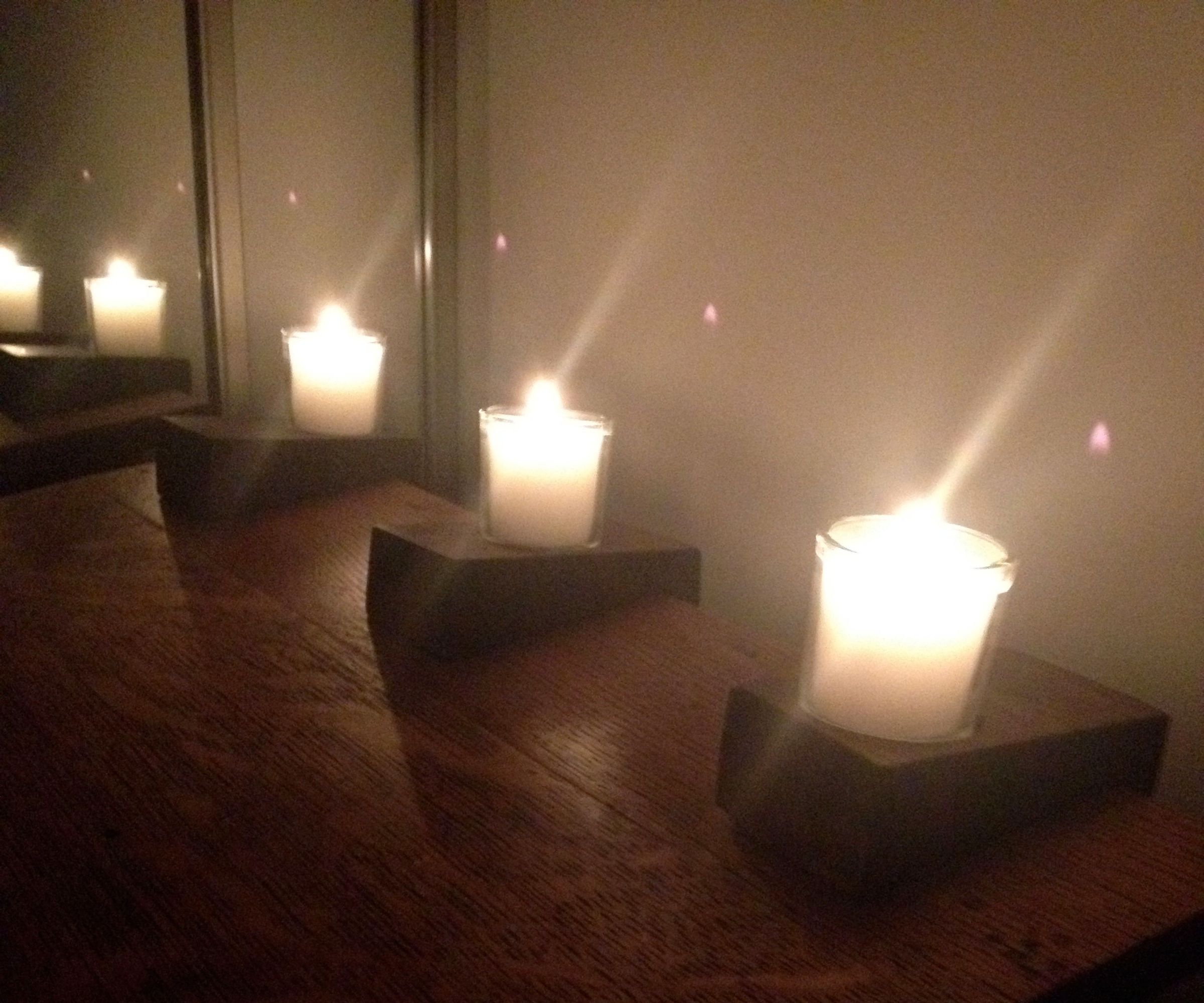 Podium-Mounted Votive Candle Holders
