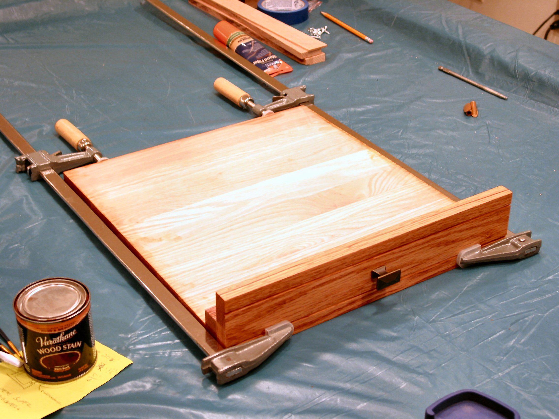 Oak & Glass Display Top End Table 13 Steps (with Pictures