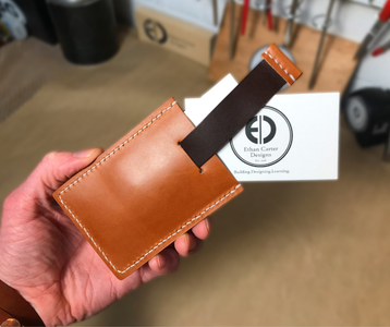 How to Make a Leather Pull Tab Minimalist Wallet (Free Template!)
