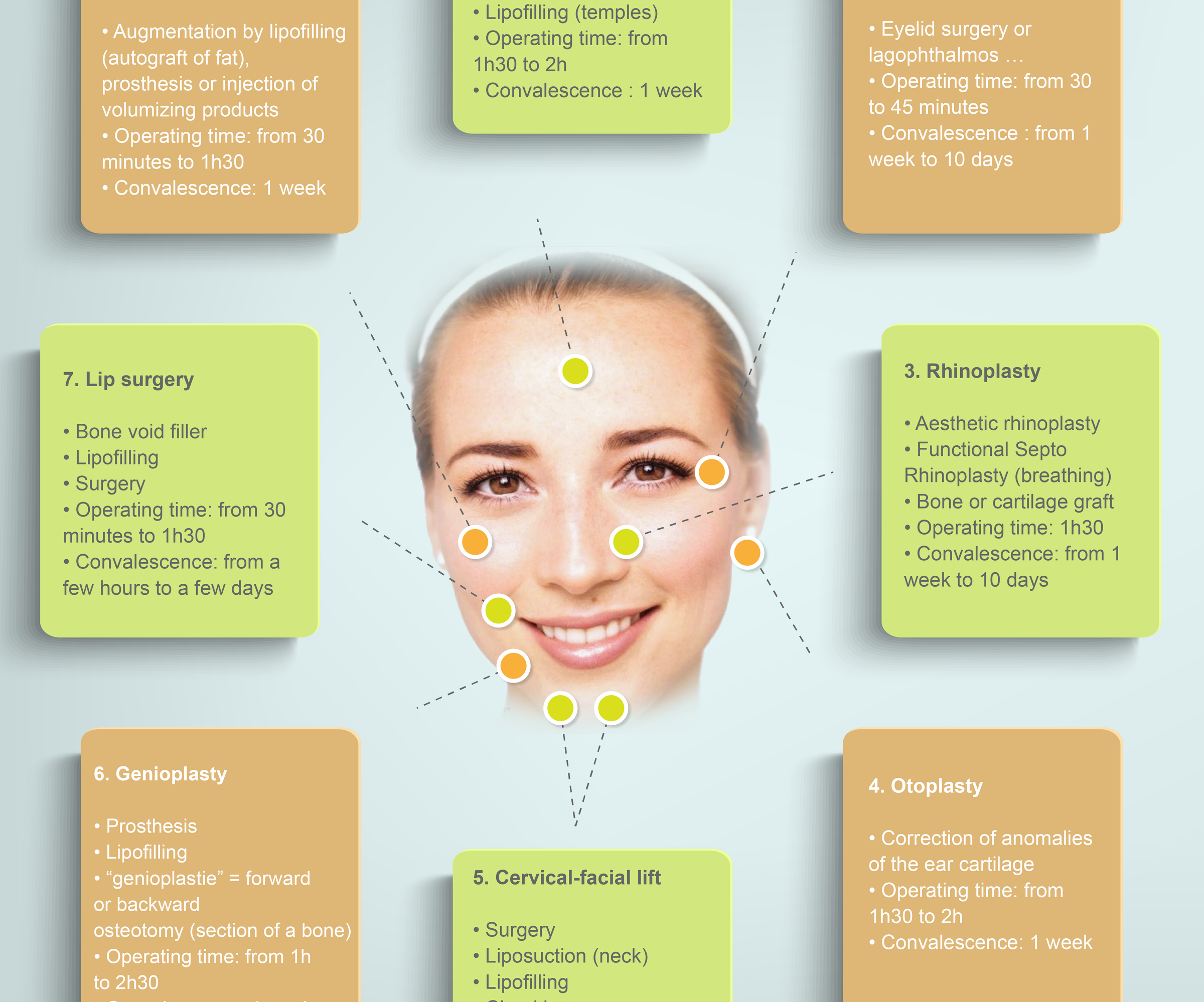 Face Surgery Infographic