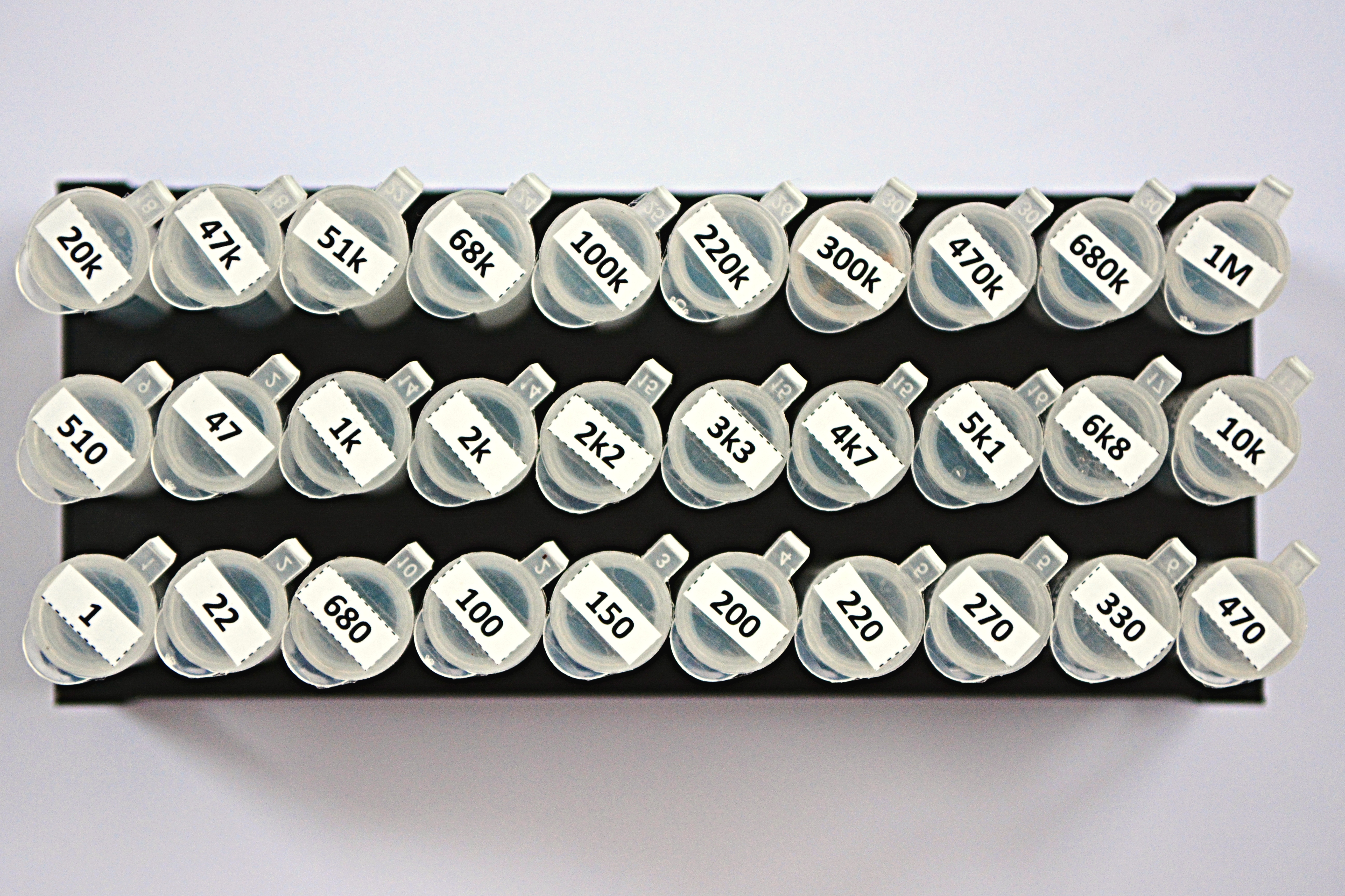 Resistor Organizer 3 Steps (with Pictures) Instructables