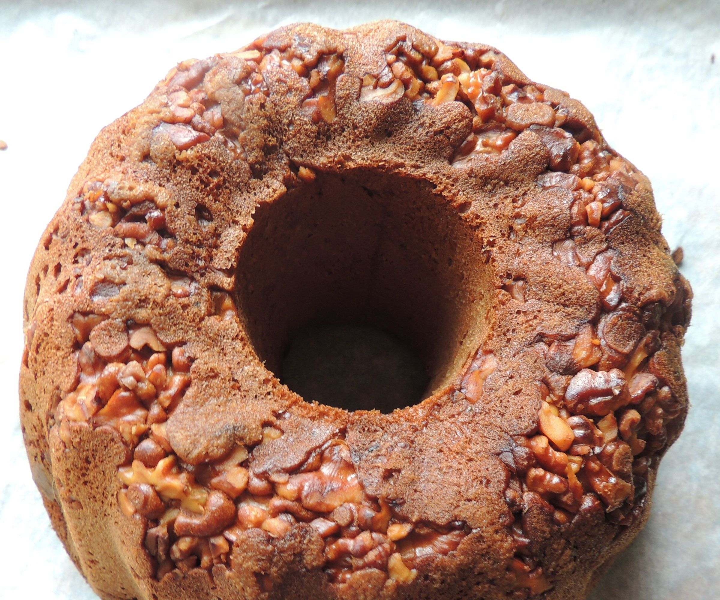 Bundt Bread With Nuts and Chocolate