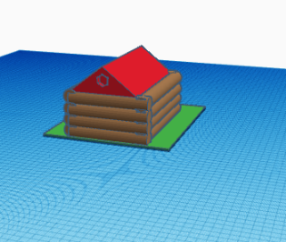 TinkerCAD Log Cabin