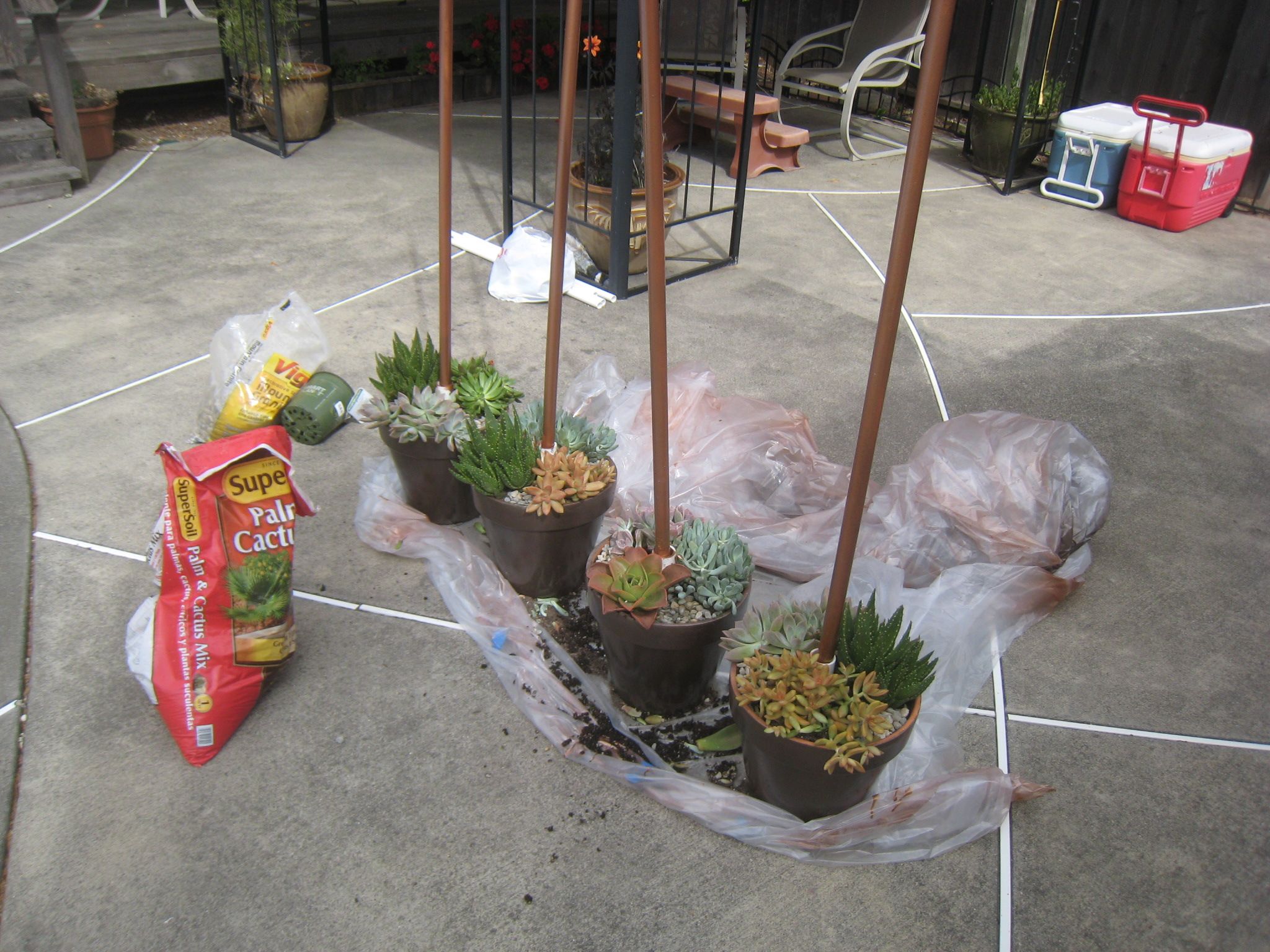 PVC Pipe and Potted Plant Chuppah Frame 6 Steps Instructables