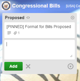 Proposing the Bill