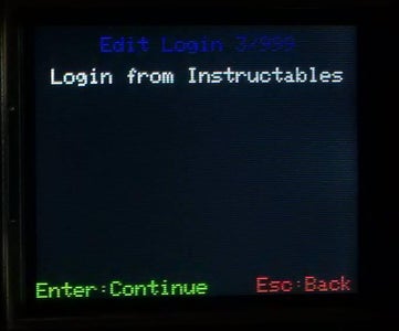 Edit Login Stored on SD Card