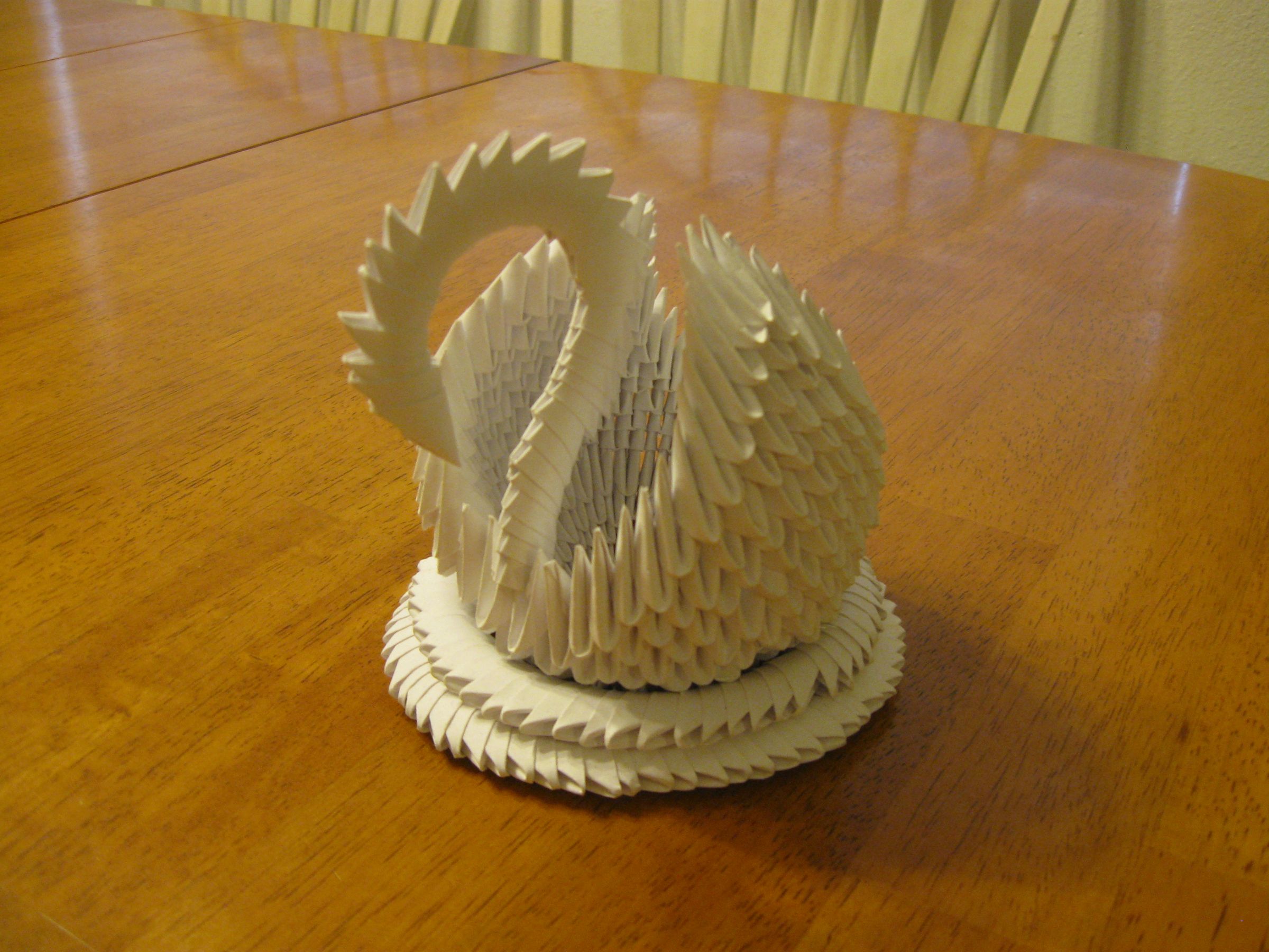Modular Origami Swan