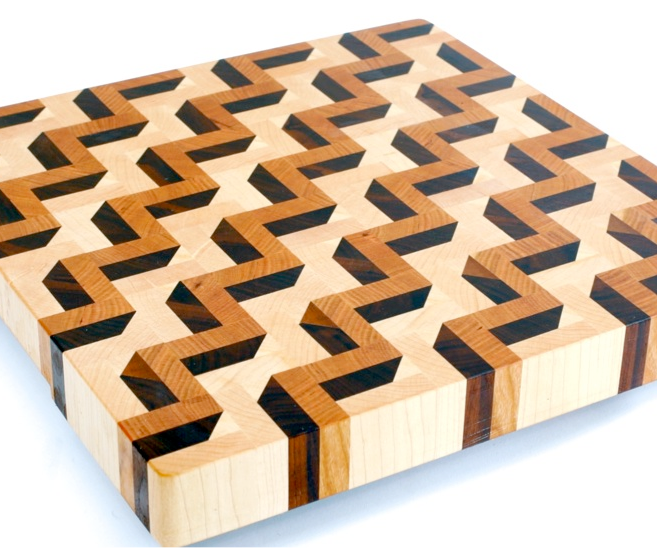 Making a 3D end grain cutting board #3 