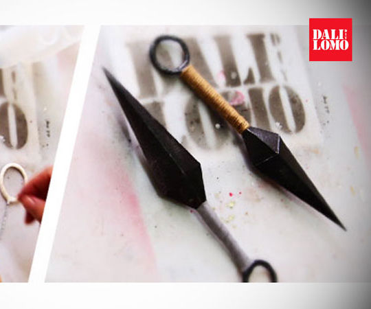 Naruto Style Kunai - With Cereal Box + Wire