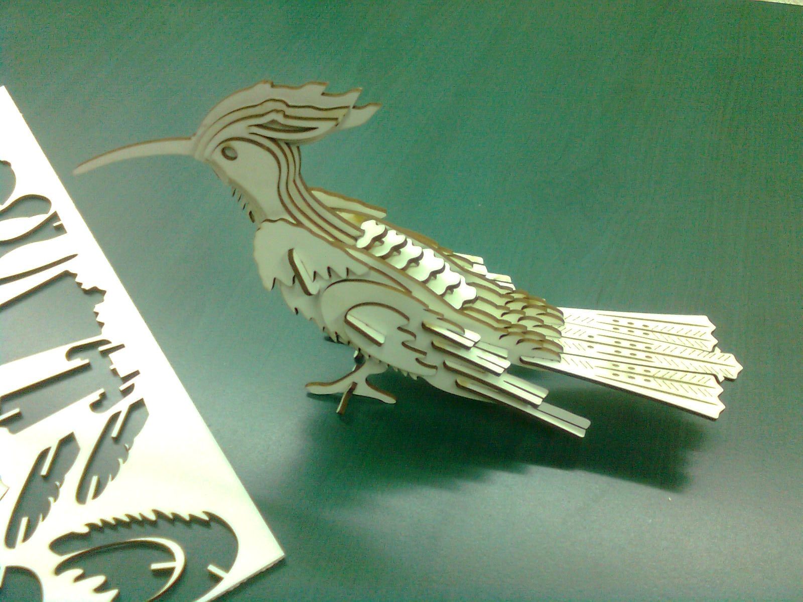 Cut a 3D Bird With Laser Cutter