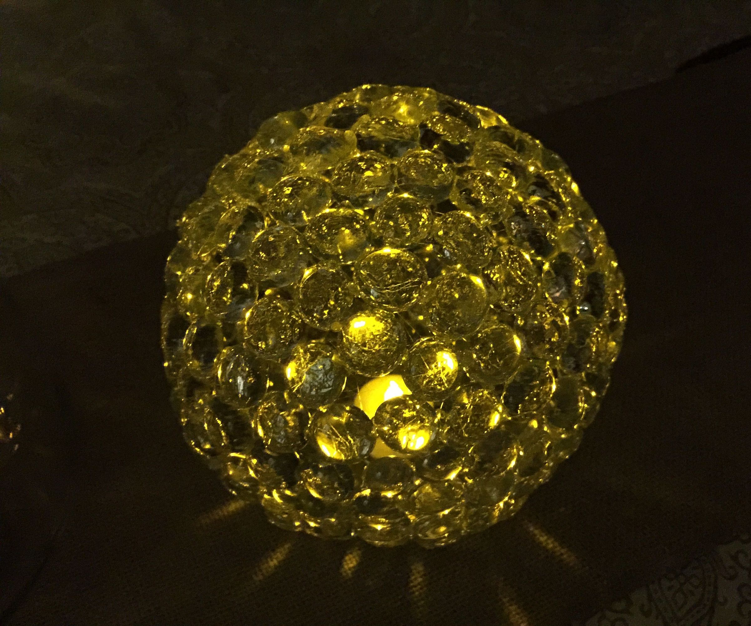 Glass Gem Ball Light