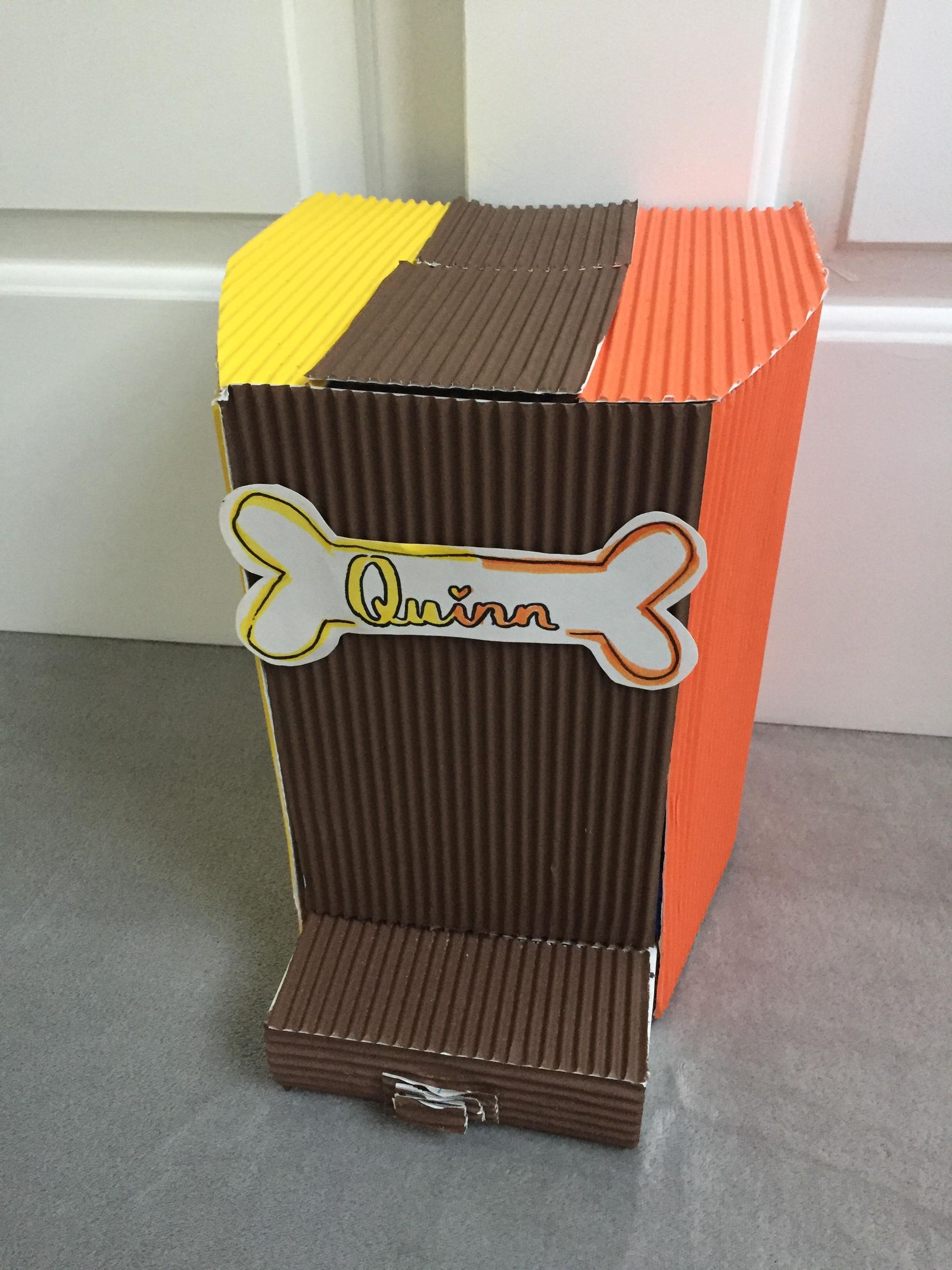 SelfPortioning Dog Feeder Made From Old Boxes 24 Steps (with