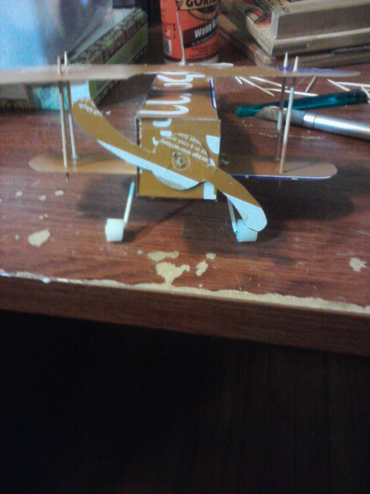 Cereal Box Airplane 4 Steps Instructables