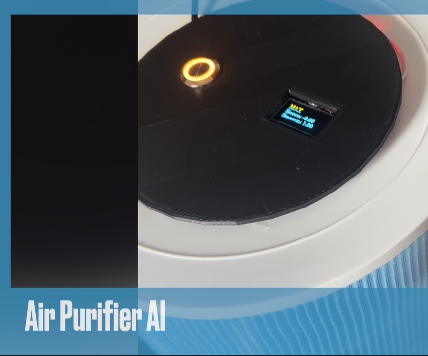 🚀 AI Air Purifier Under €25 🤖 | No Cloud, No API, Learns Your Habits!