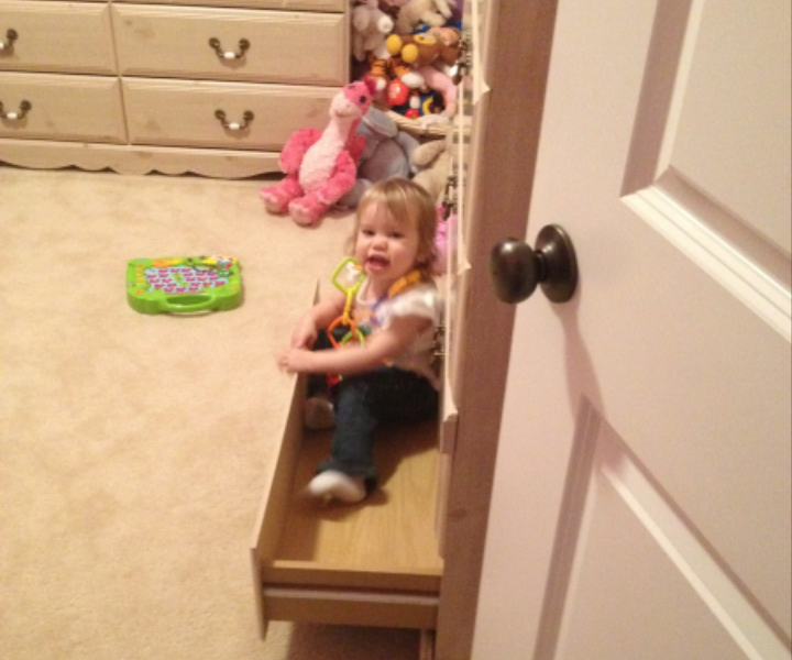 Homemade Child Safety Lock for a Dresser