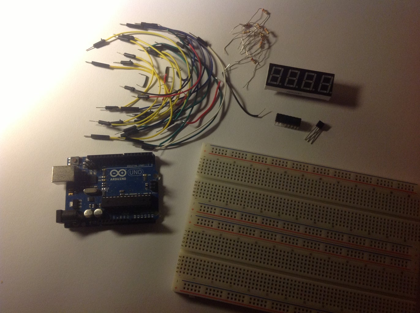 Temperature Displayed on 4 Digit 7 Segment (common Anode) : 4 Steps ...