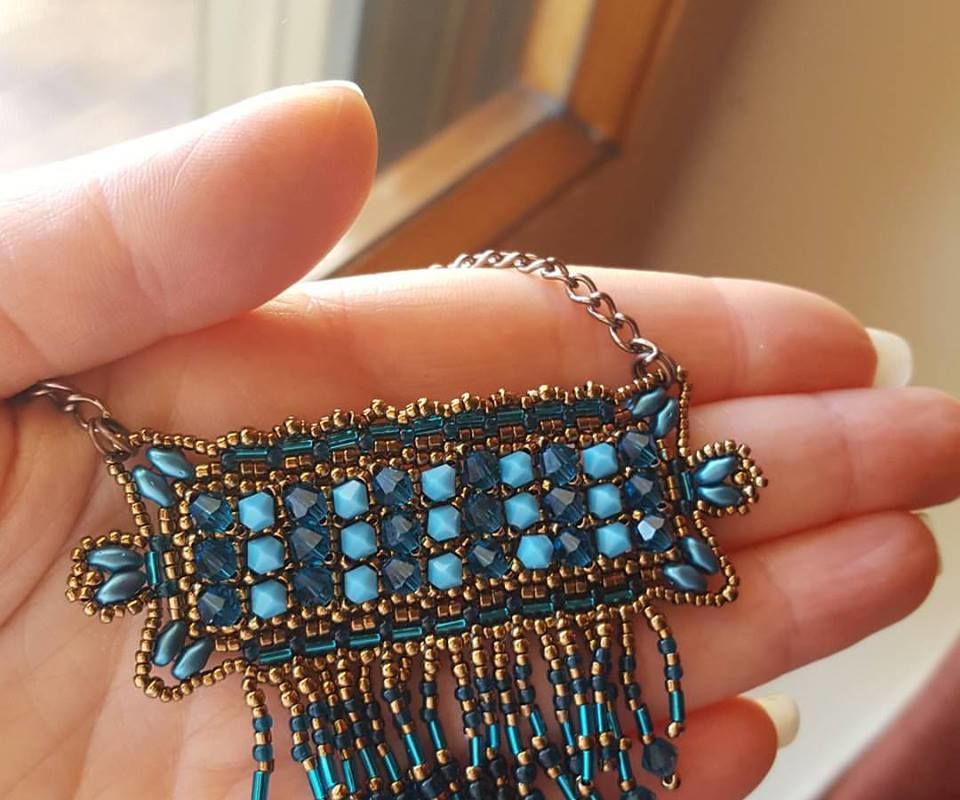 ENGLISH DIY VIDEO TUTORIAL WEST PENDANT WITH BEADS