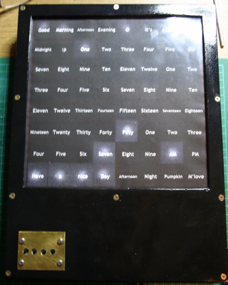 DIY Arduino Word-Clock Project : 4 Steps (with Pictures) - Instructables