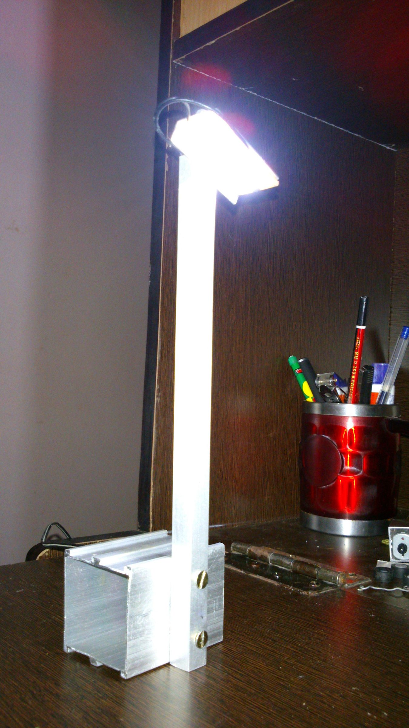 Diy Lamp Built From Scrap