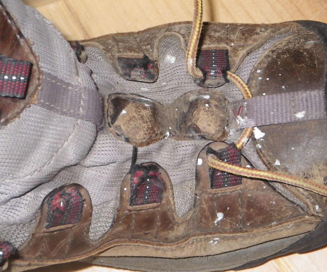 Repairing Ripped Hiking Shoe Fabric Eyelets Quick and Easy