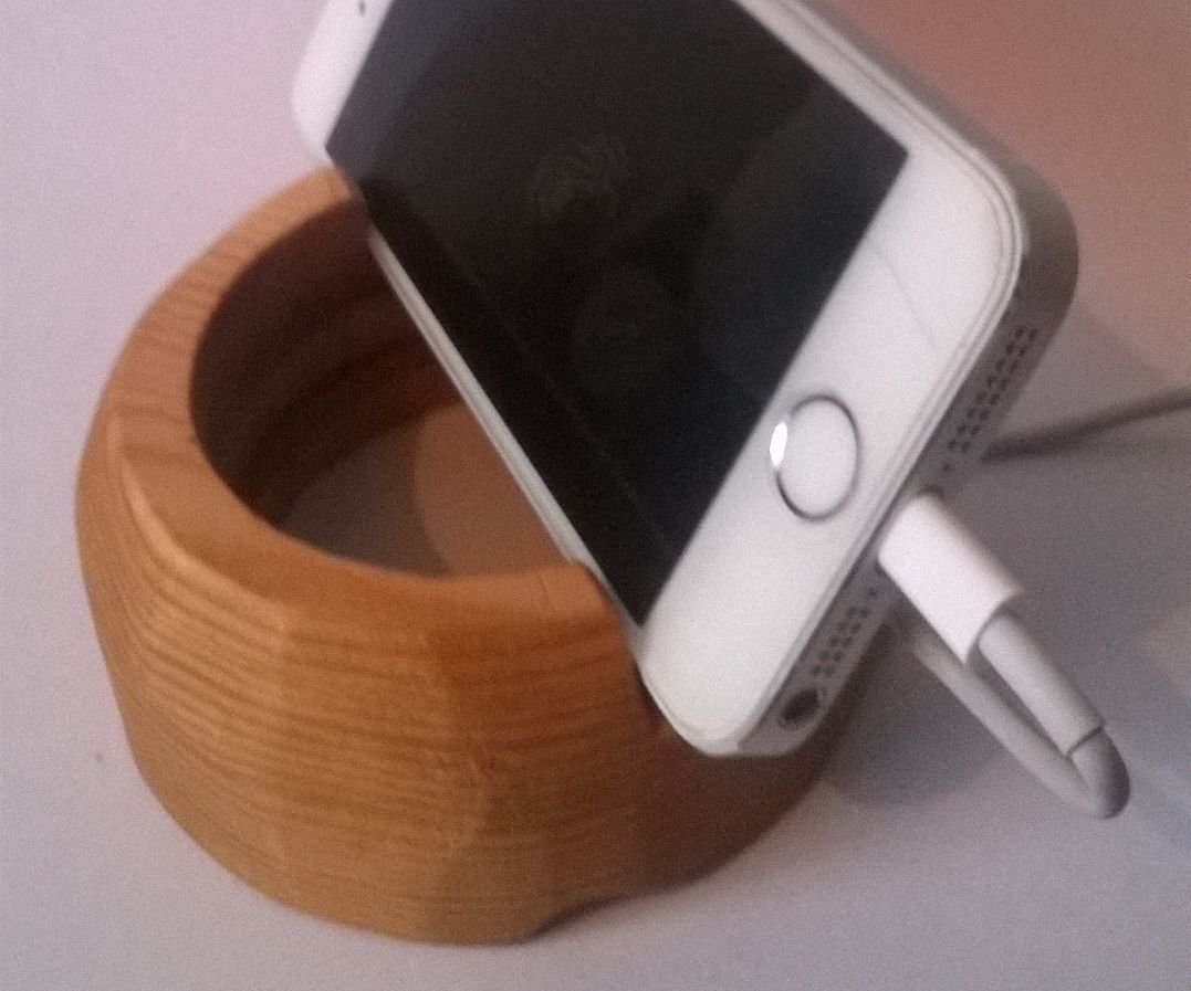 Wooden Phone Holder and Charging Station 