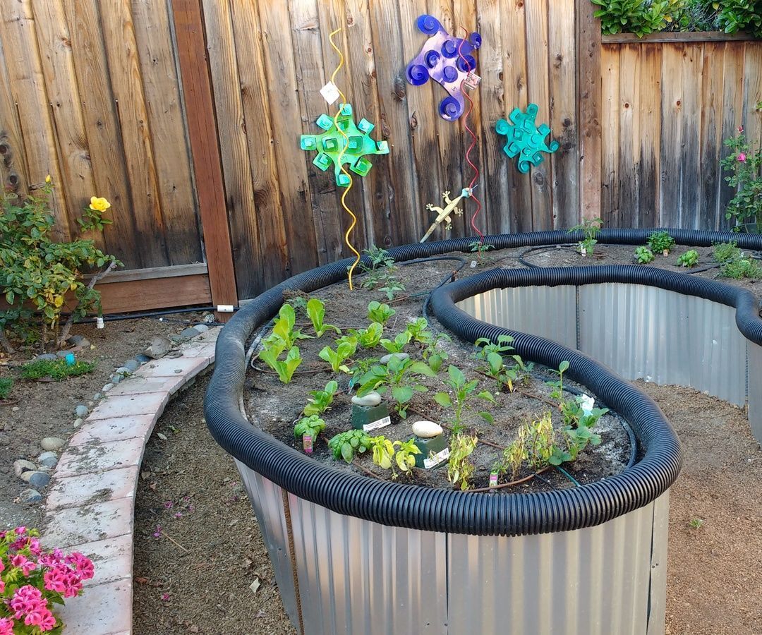 Raised Bed Garden From Roofing Sheet Metal