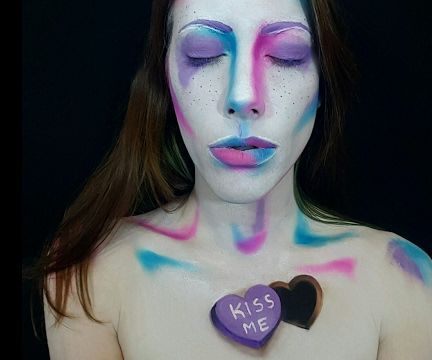Candy Heart Body Paint