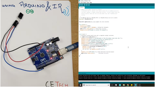 Coding the Arduino to Record IR Code Sent by AC Remote