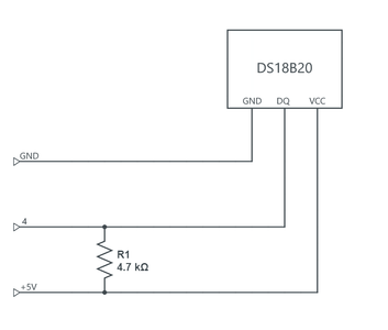 Connect the DS18B20