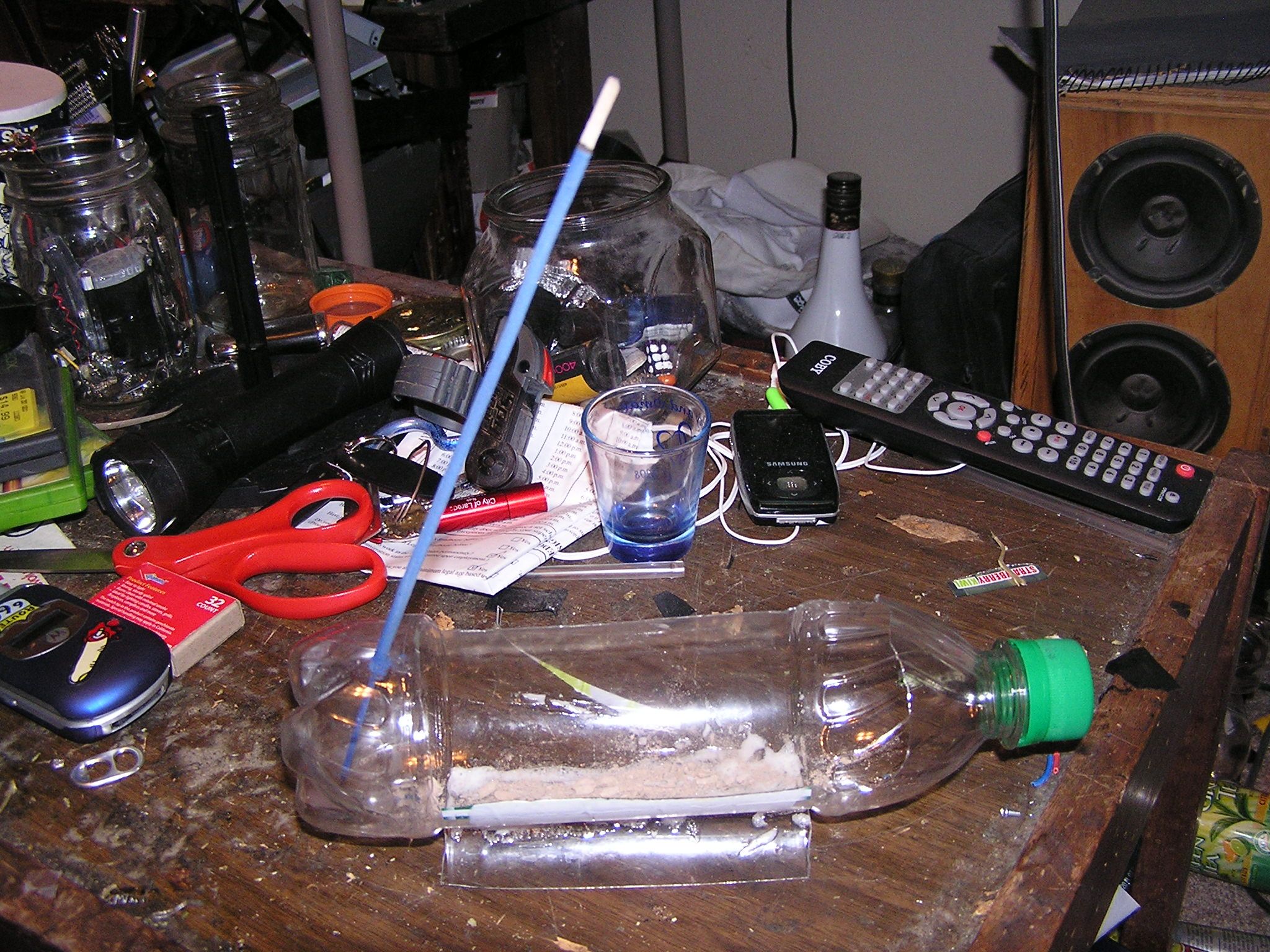 Incense Holder from a Lipton Green Tea Bottle