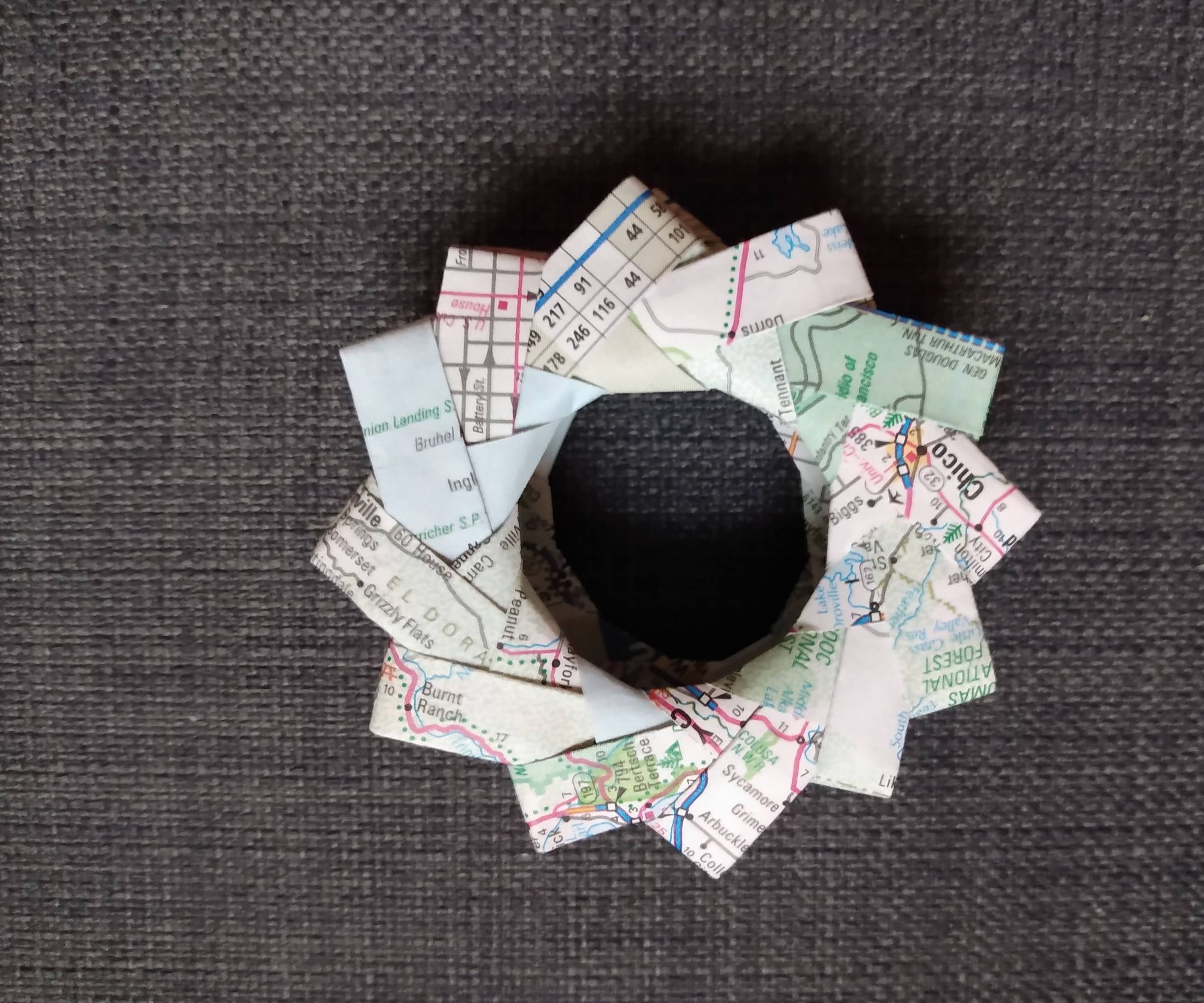 Old Atlas Origami