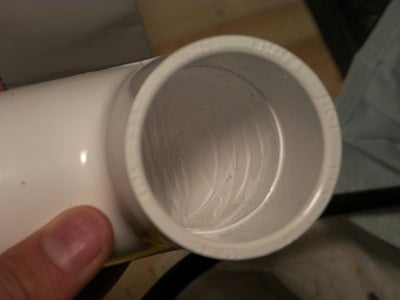 Dremeling Inside PVC Connector