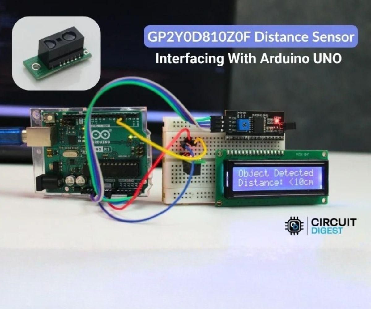 Arduino Distance Detection Using the GP2Y0D80Z0F Sensor