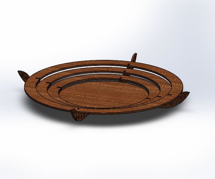 Wooden Plate That Turns Into a Table