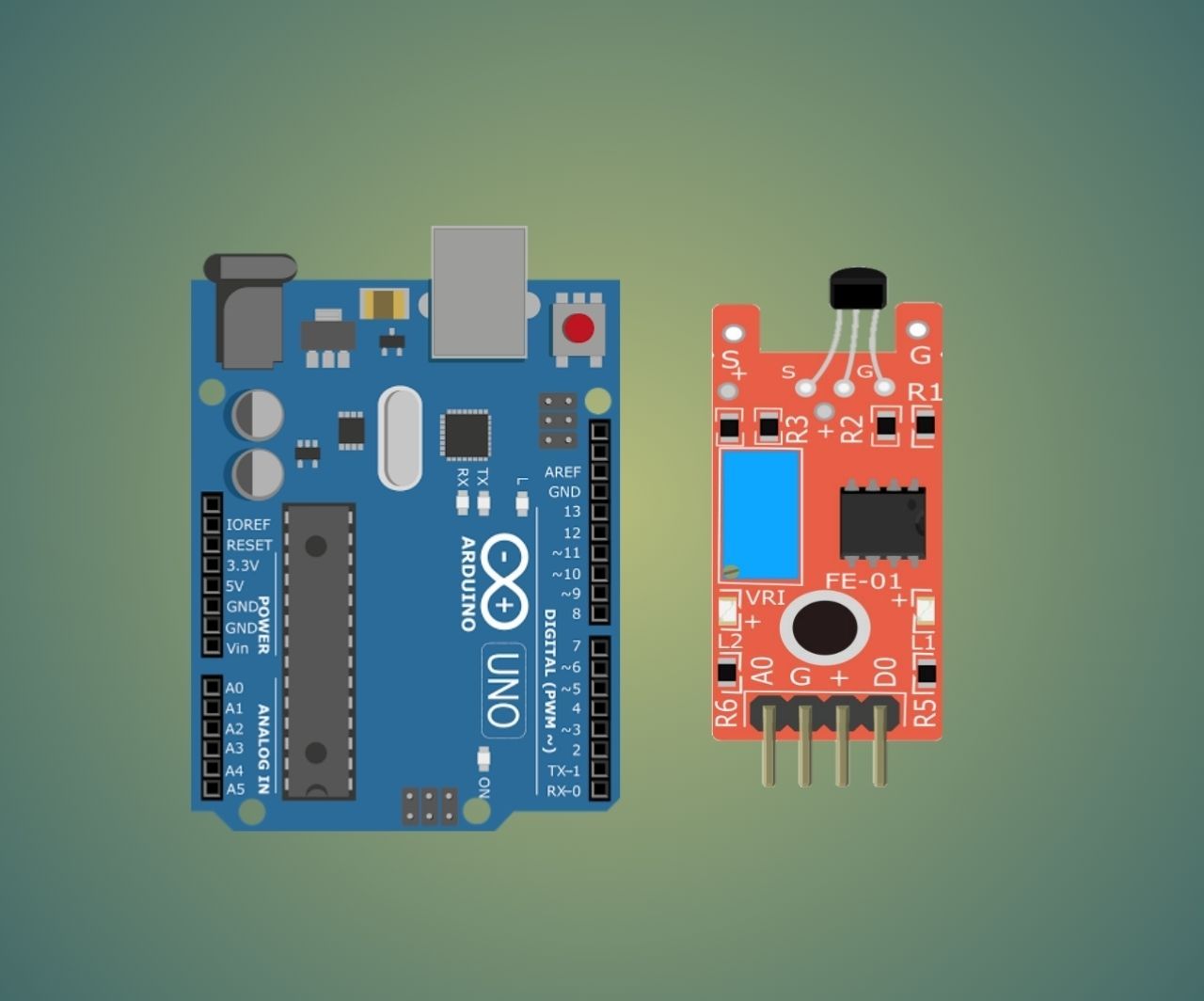 Arduino Magnetic Hall Sensor Tutorial