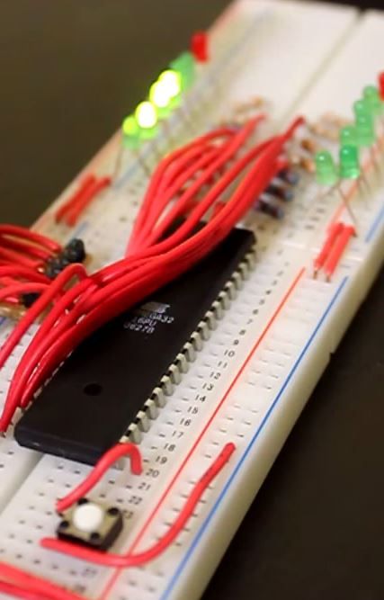 Microcontroller Tutorial Part 10: Creating a Game (The Button Game) : 4 ...