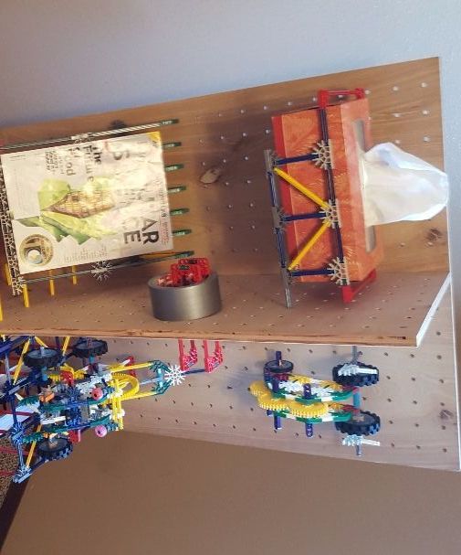 K'nex 3D Pegboard Shelving