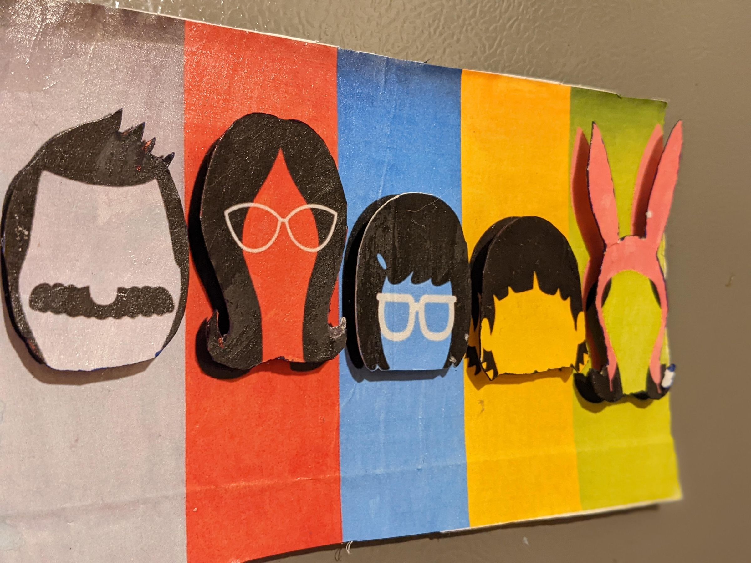 Bob's Burgers Cardboard Fridge 4 Steps (with Pictures