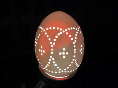 Light Up the Drilled Egg Shell