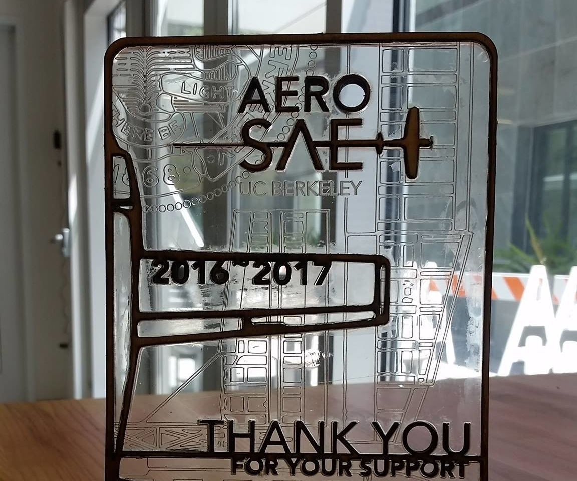 Composite Wood-Acrylic Award