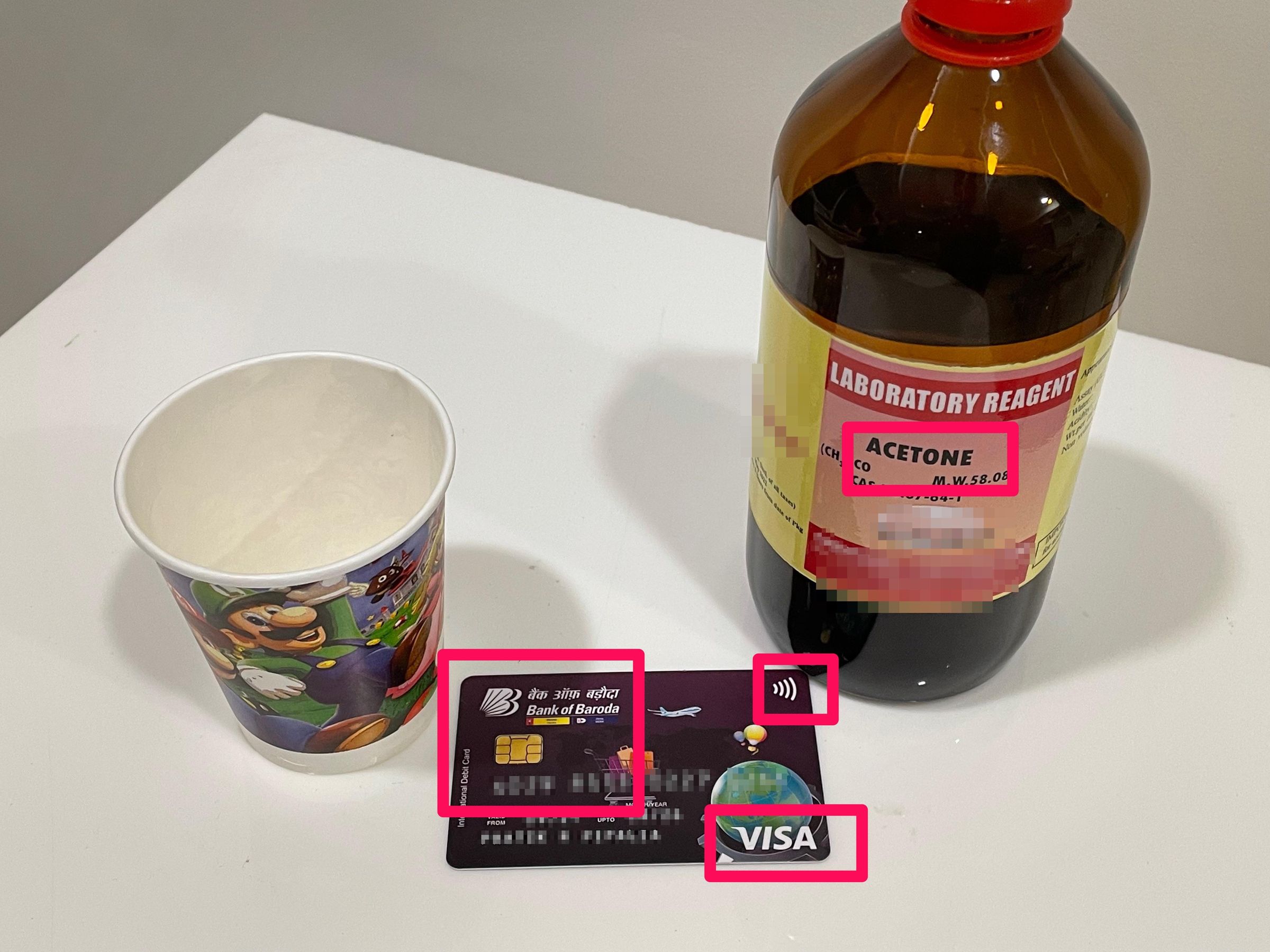 NFC Keychain!! Payment Through NFC Wooden Keychain Credit/Debit Card