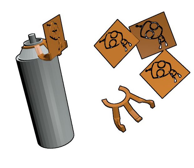 Creating an Attachable Stencil Attachment for a Spray Can. 5 Steps Instructables