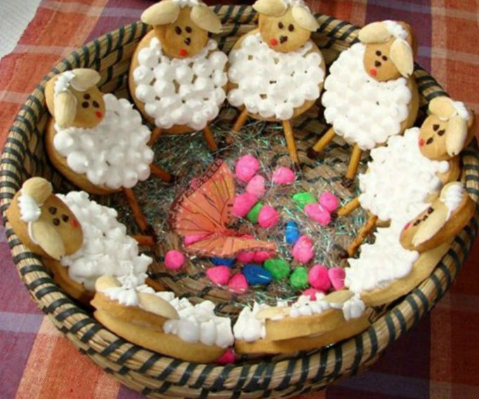 Sheep Cookies for Easter