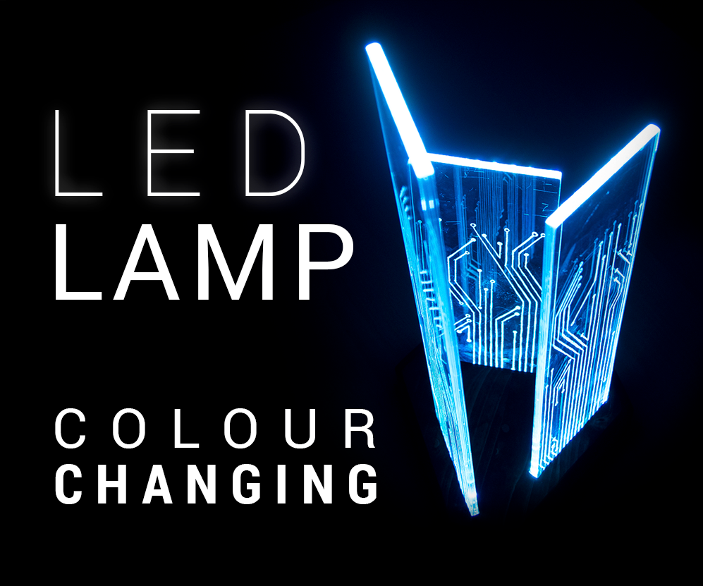 Glowing Circuit Board Lamp