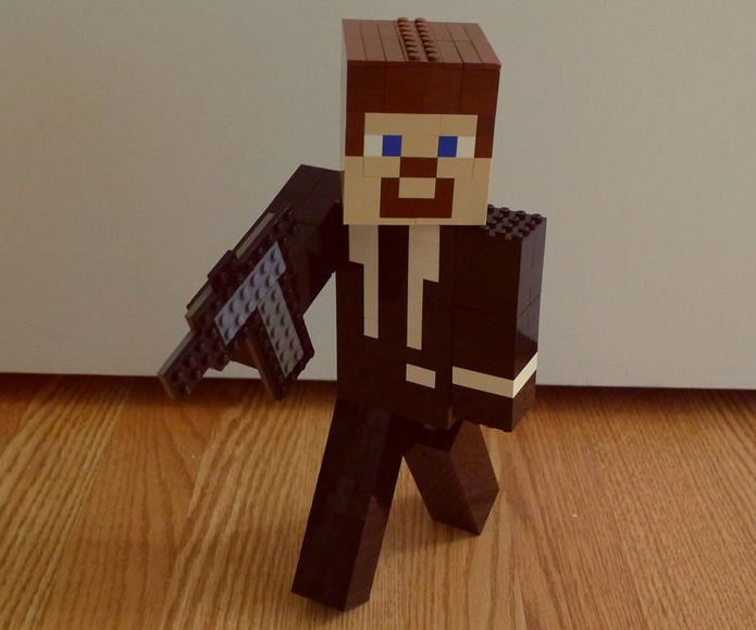 Lego Minecraft Hitman Version of Steve